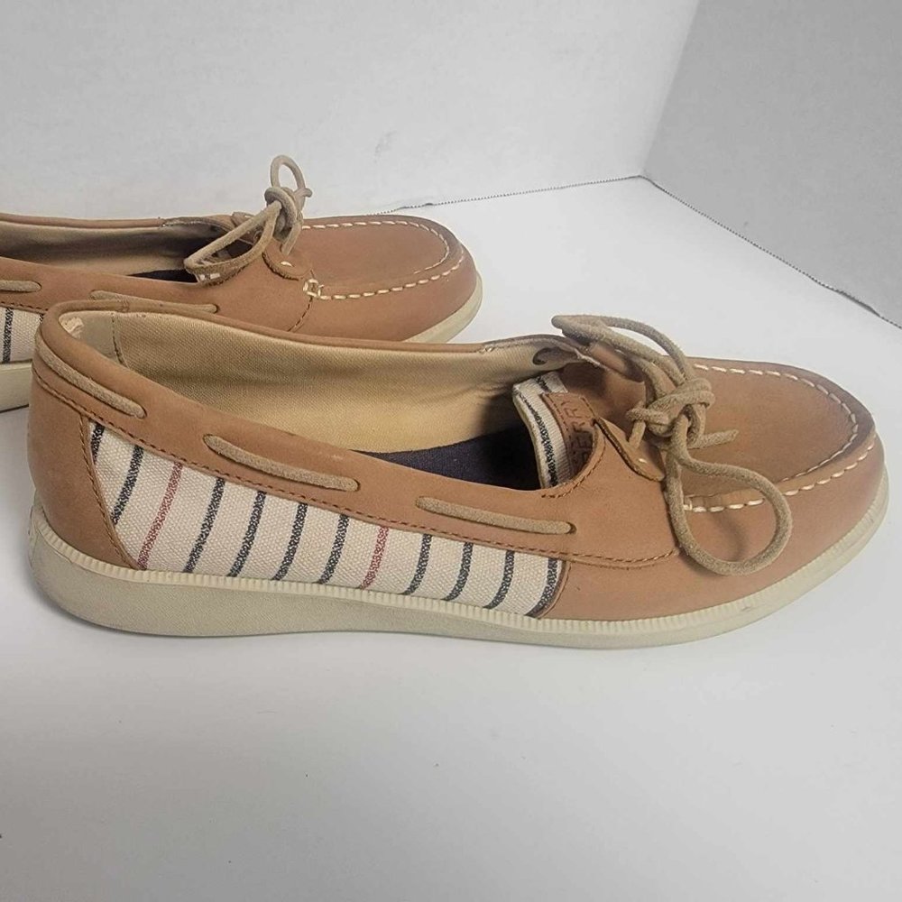 Women size 9.5 SPERRY SHOES SPEEDY OASIS LOFT STRIPE BOAT SHOES